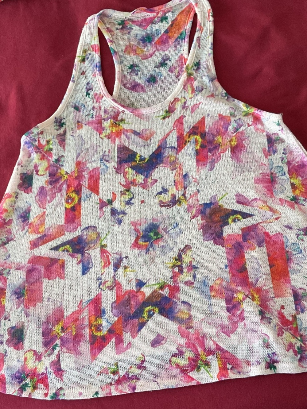 Pretty Floral Knit Tank